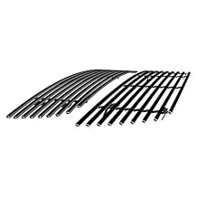 APS Premium Stainless Steel SS Black Billet Grille Grill Insert Combo Compatible with Suzuki Grand Vitara 2006 2007 2008 2009 2010 2011 2012 Main Upper Lower Bumper N19-H42778I