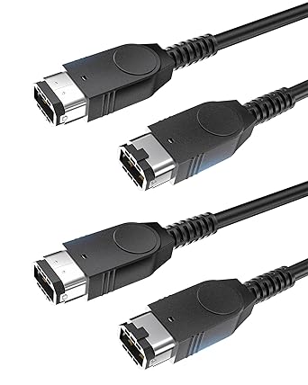 (2-Pack,4ft) Link Cable for Gameboy Advance, GBA, Gameboy Advance SP Link Cable